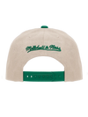 M&N Cream & Team Colour Pro Pinch Snapback - Seattle SuperSonics