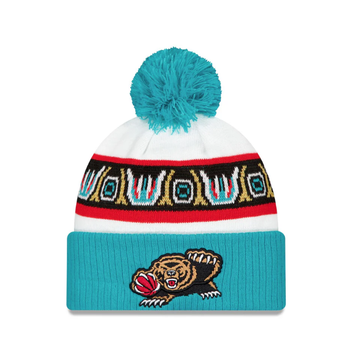 New Era Classic 24' Knit Beanie - Memphis Grizzlies Bear