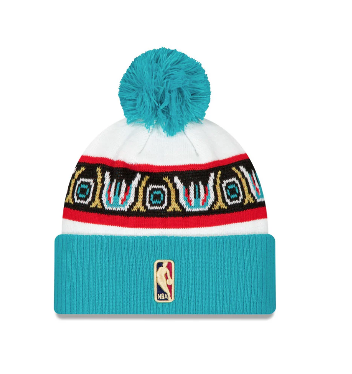 New Era Classic 24' Knit Beanie - Memphis Grizzlies Bear