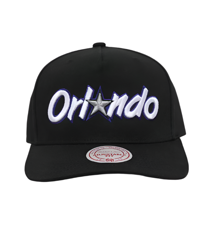 M&N Hardwood Classics Wordmark MVP Snapback (Orlando Magic)