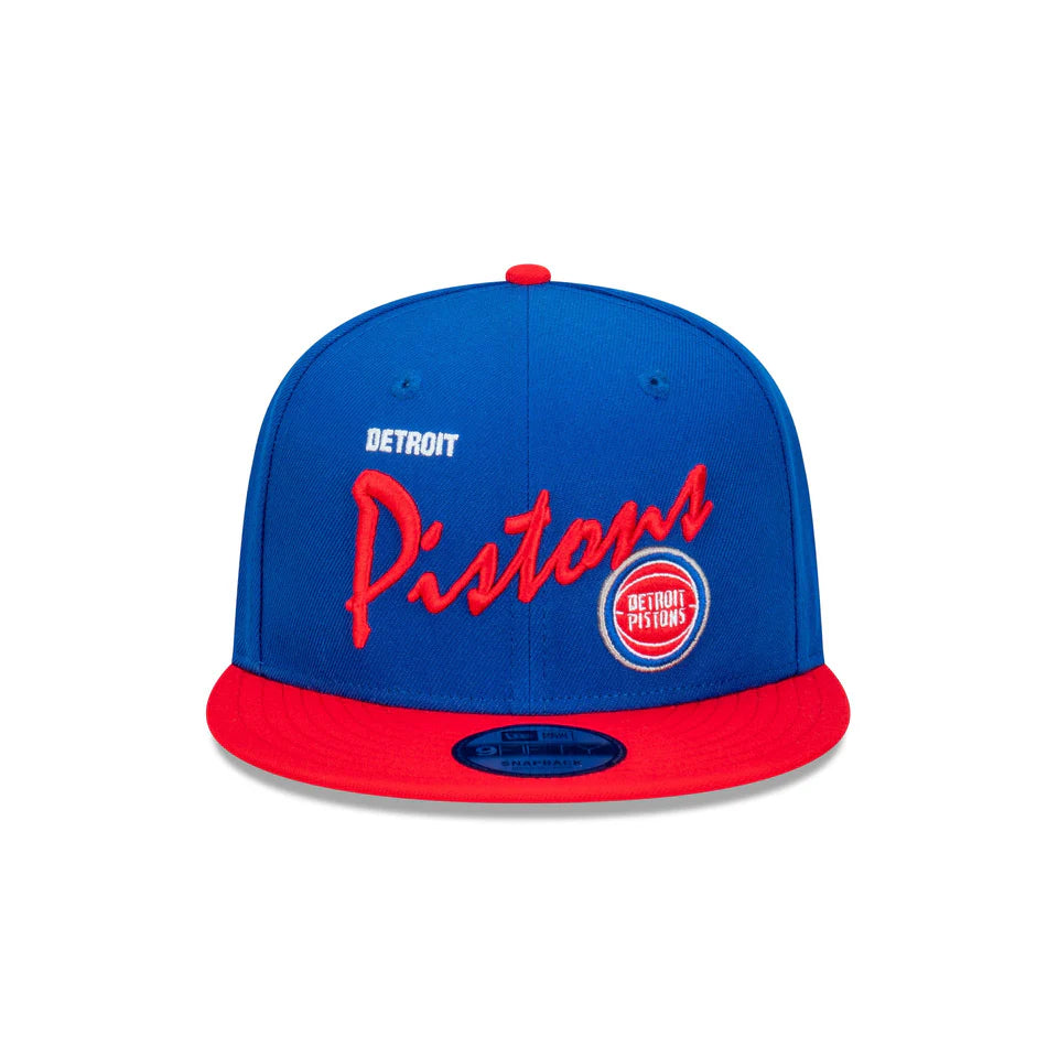 New Era 950 Vintage Script Snapback - Detroit Pistons