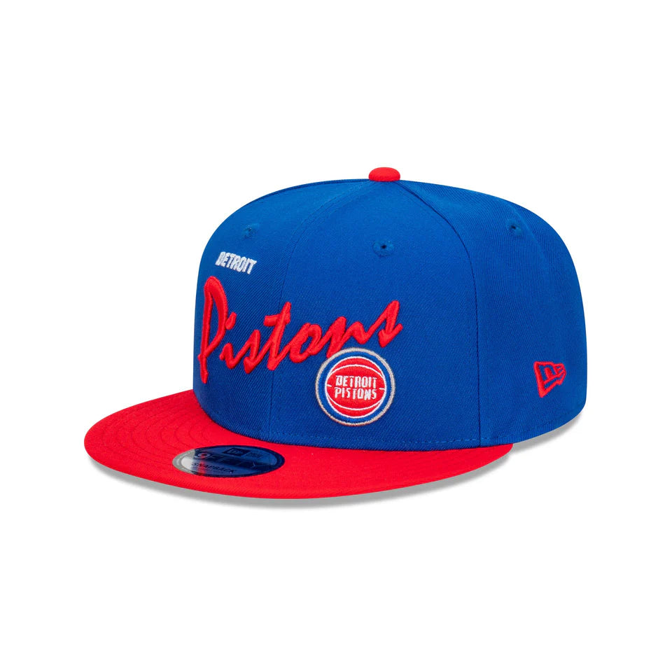 New Era 950 Vintage Script Snapback - Detroit Pistons