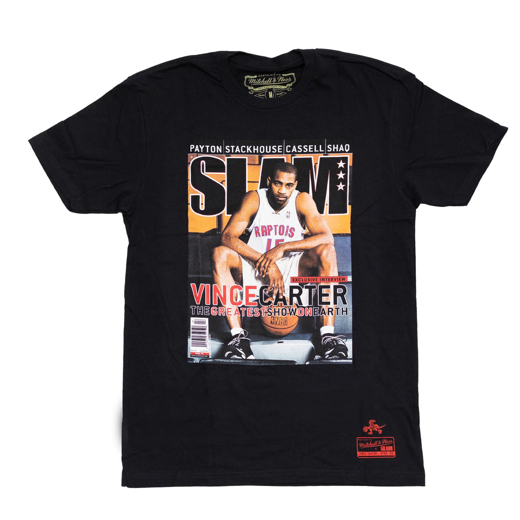 M&N Slam Cover Tee - Vince Carter (Faded Black)