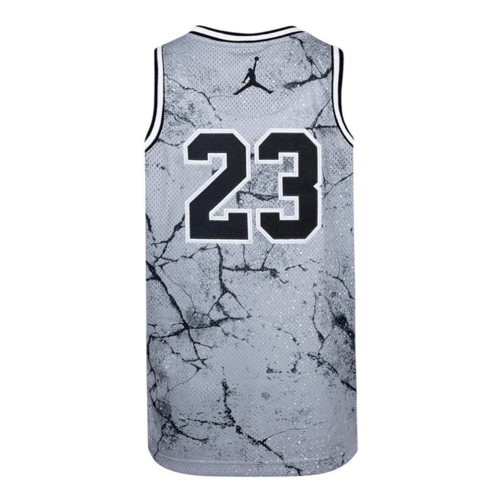 Youth Jordan AOP Jersey - Cement Grey (95C655 G0W)