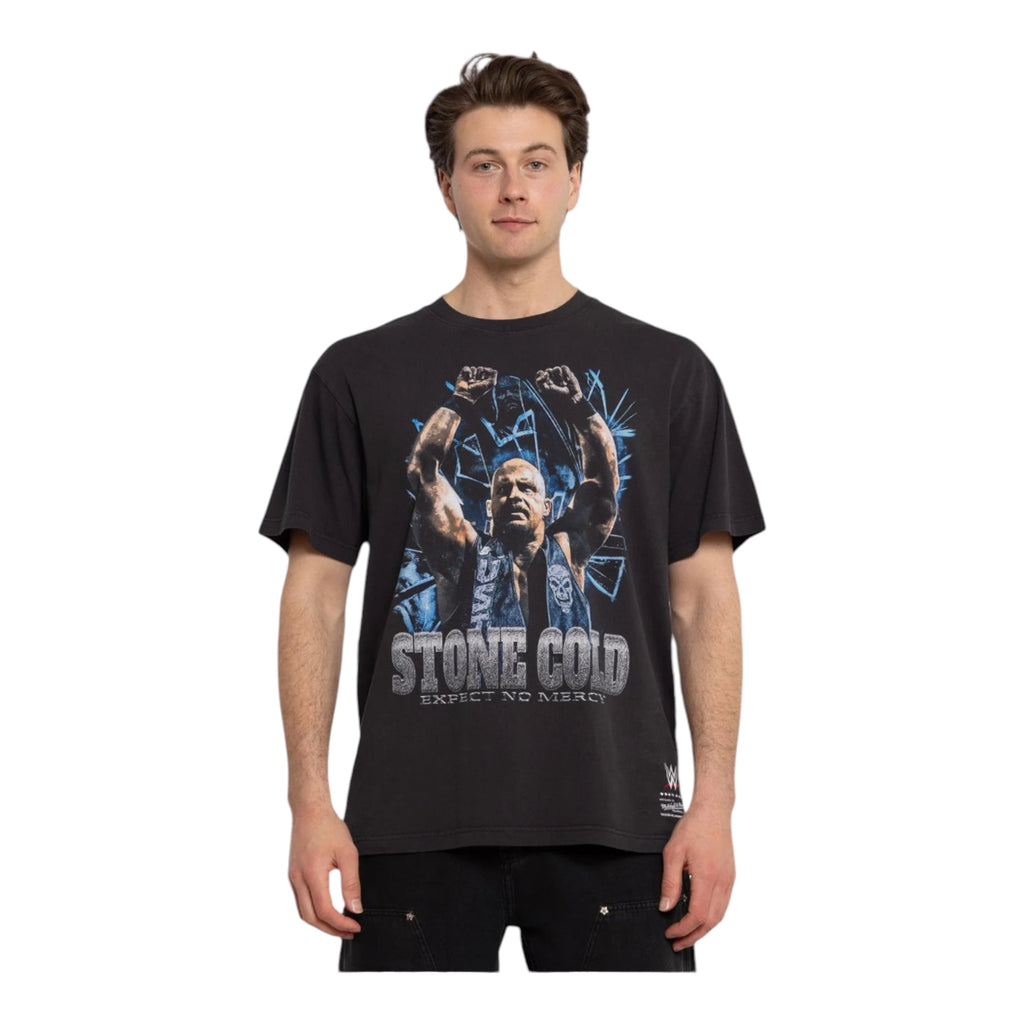 M&N WWE Stone Cold Bootleg Tee (Faded Black)