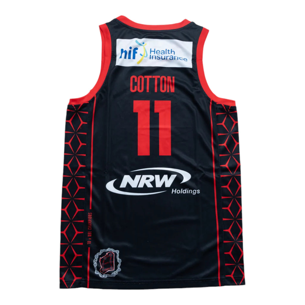 Champion NBL 24/25 Perth Wildcats Away Jersey - Bryce Cotton (Black)