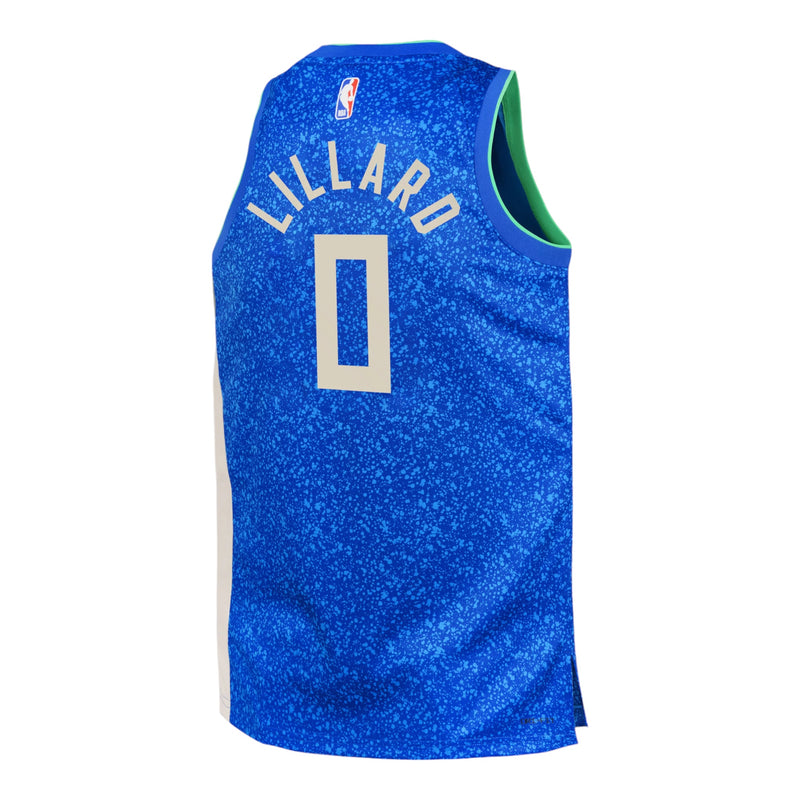 Youth Dame Lillard City Edition Swingman Jersey (Milwaukee Bucks)