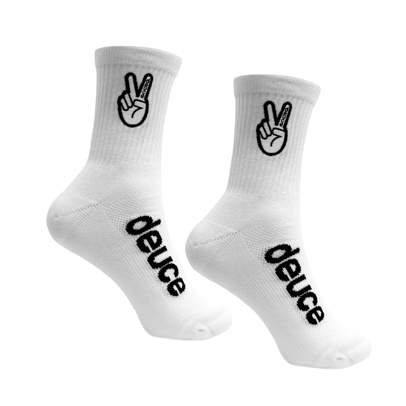 Deuce Mid Socks - White