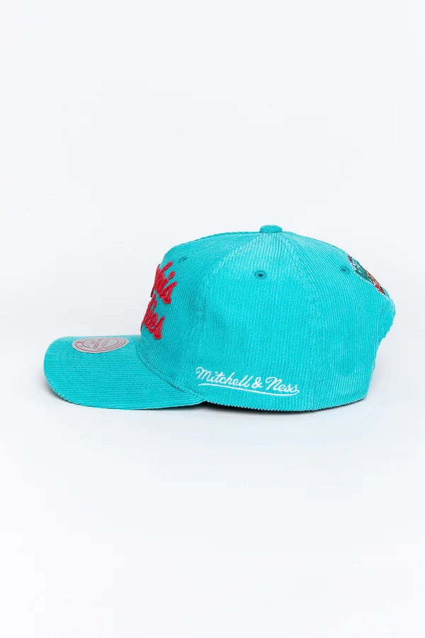 M&N Caddy Fit Stack Script Snapback - Vancouver Grizzlies