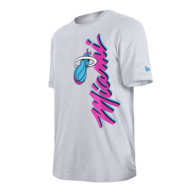 New Era NBA City Edition Team Tee - Miami Heat (White)