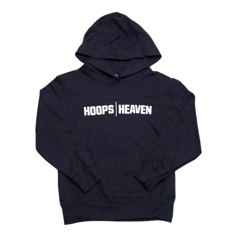 Youth Hoops Heaven Word Hoodie Black