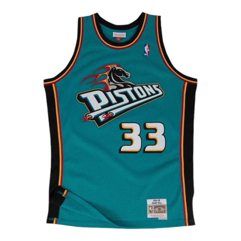 Grant Hill Hardwood Classic Jersey (1998-99 Pistons) New Cut