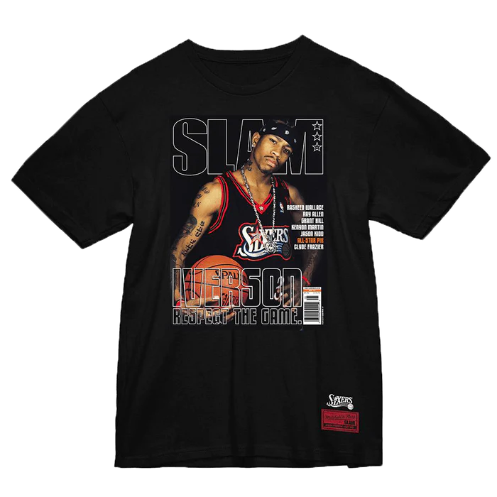 M&N Slam Cover Tee - Allen Iverson (Faded Black)