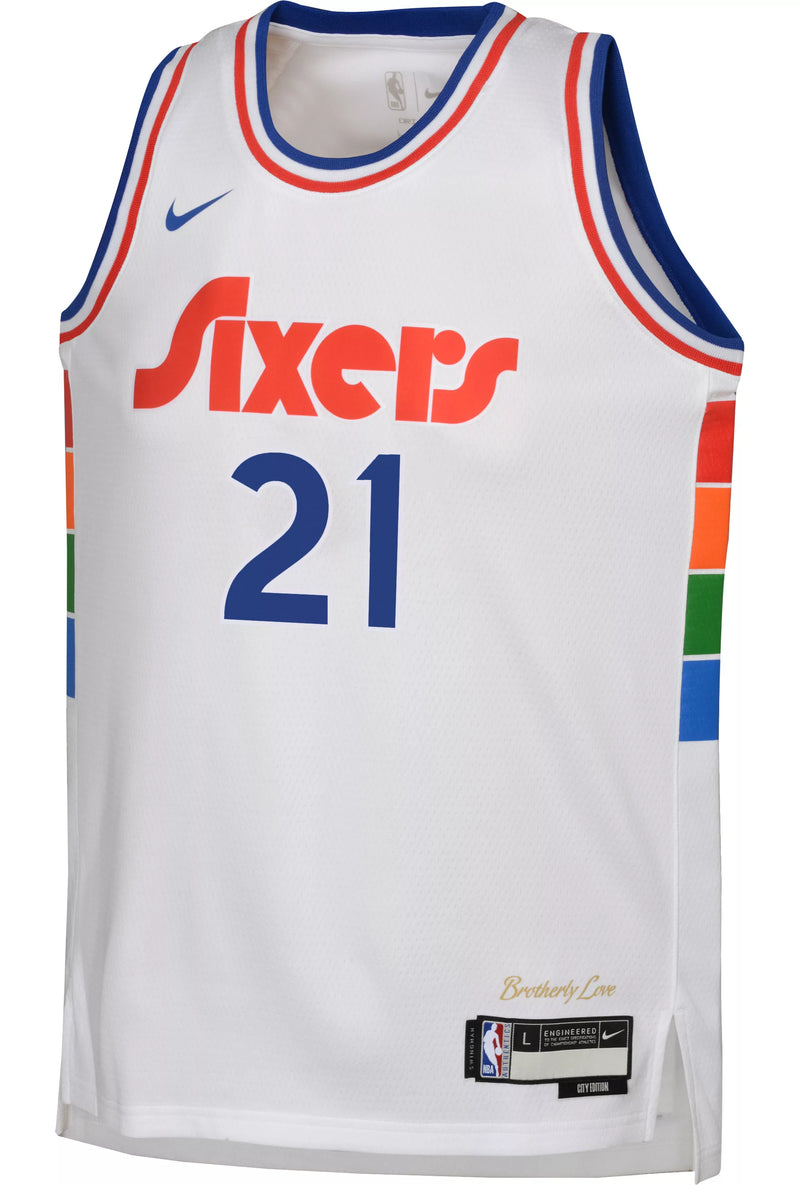 Youth Joel Embiid City Edition Swingman Jersey (Philadelphia 76ers)