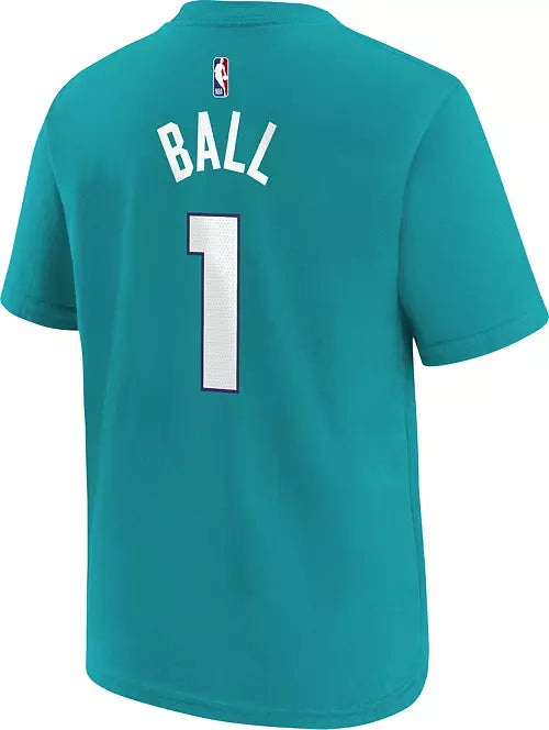 Youth Jordan LaMelo Ball Icon N&N Tee - Charlotte Hornets