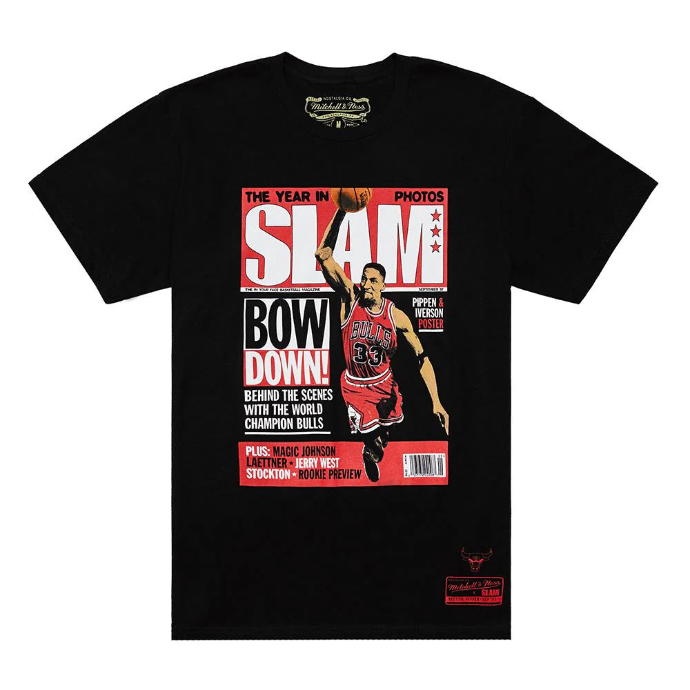 M&N Slam Cover Tee - Scottie Pippen (Faded Black)