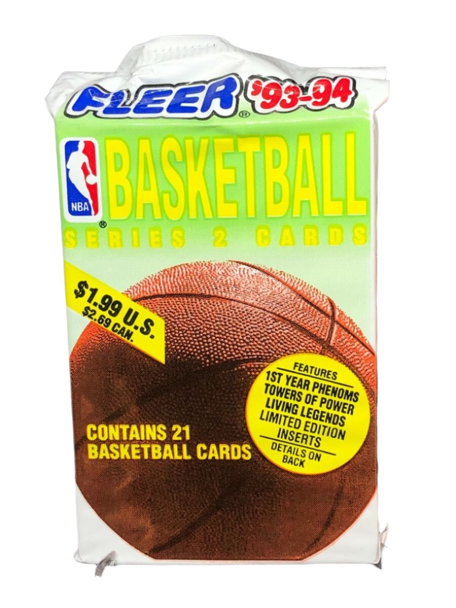 1993-94 Fleer NBA Series 2 Jumbo Pack (21 cards)