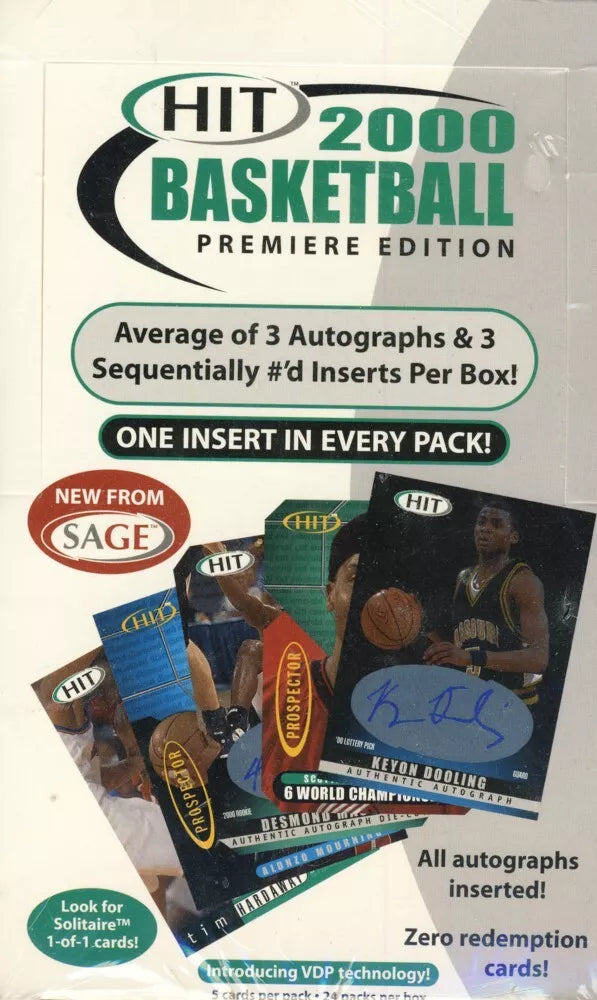 2000-01 SAGE Hit Basketball Hobby Pack