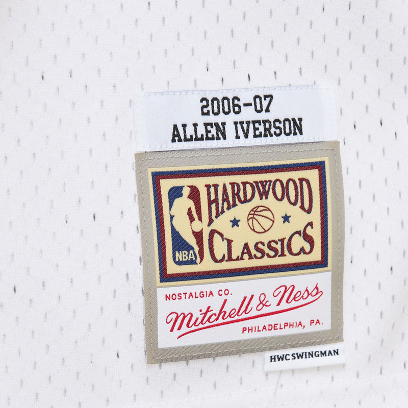 Allen Iverson Hardwood Classic White Jersey 2006/07 (Denver Nuggets Retro) New Cut