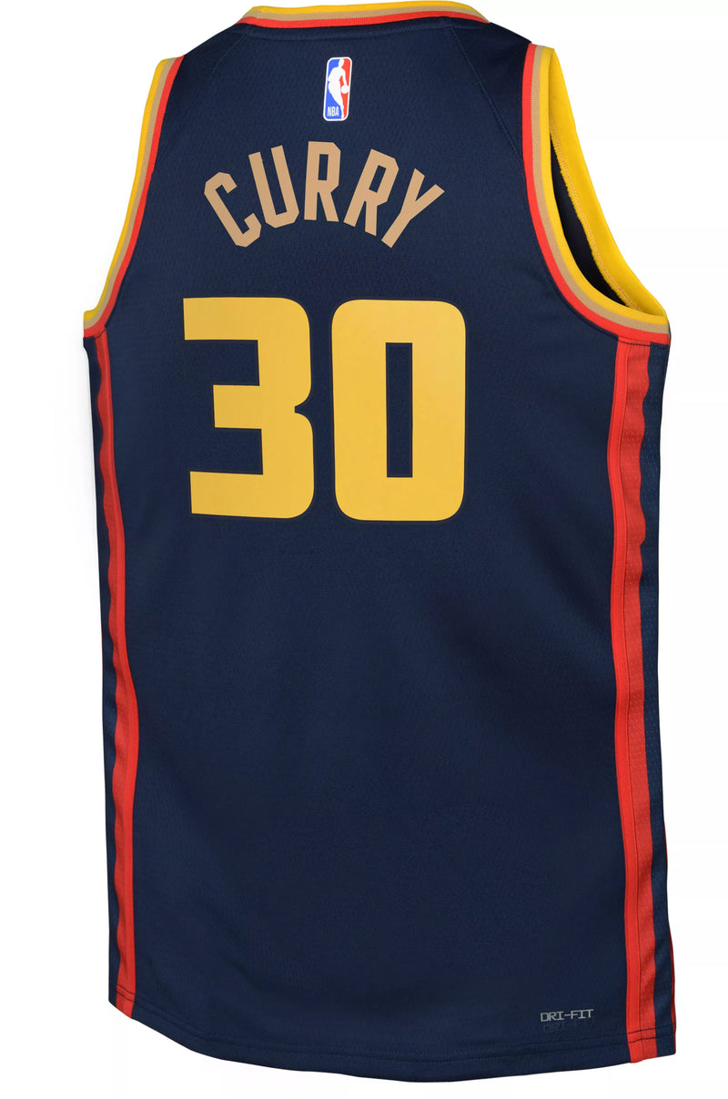 Youth Steph Curry City Edition Swingman Jersey (Golden State Warriors)