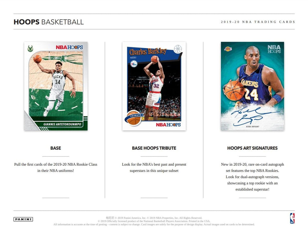 2019-20 Panini NBA Hoops Hobby PACK