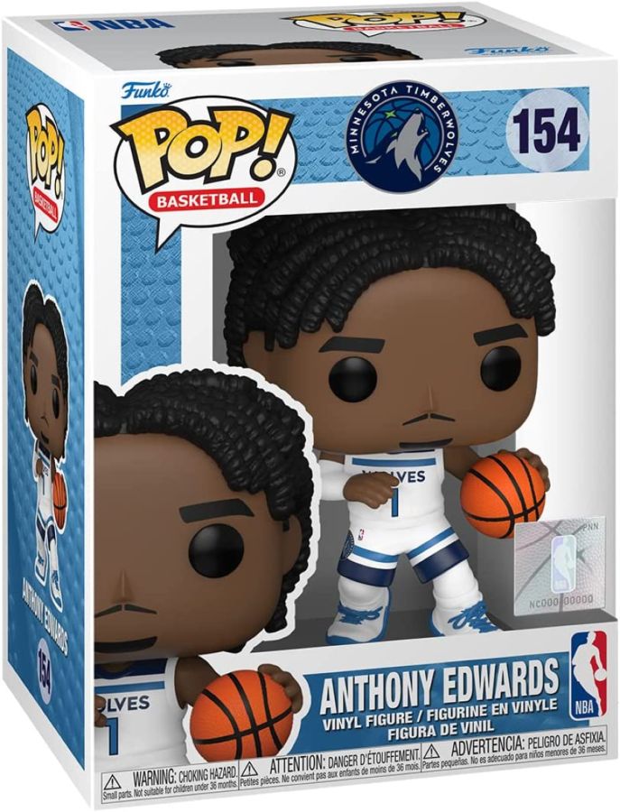 Pop Vinyl NBA Anthony Edwards (White Uni) #154